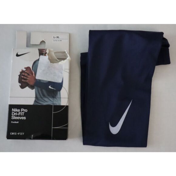 Nike Pro Unisex Sz L/XL Blue Dri-FIT Football Sleeves - Picture 6 of 8